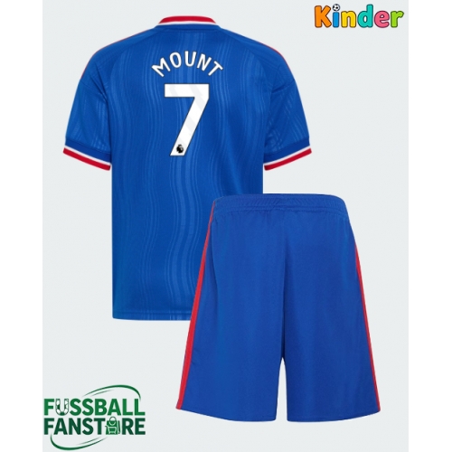 Manchester United Mason Mount #7 Replik Auswärtstrikot Kinder 2026-27 Kurzarm (+ Kurze Hosen)